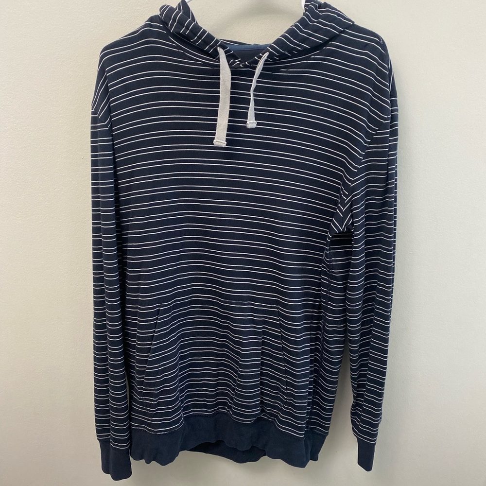 Black-Saks Fifth Avenue- striped hoodie